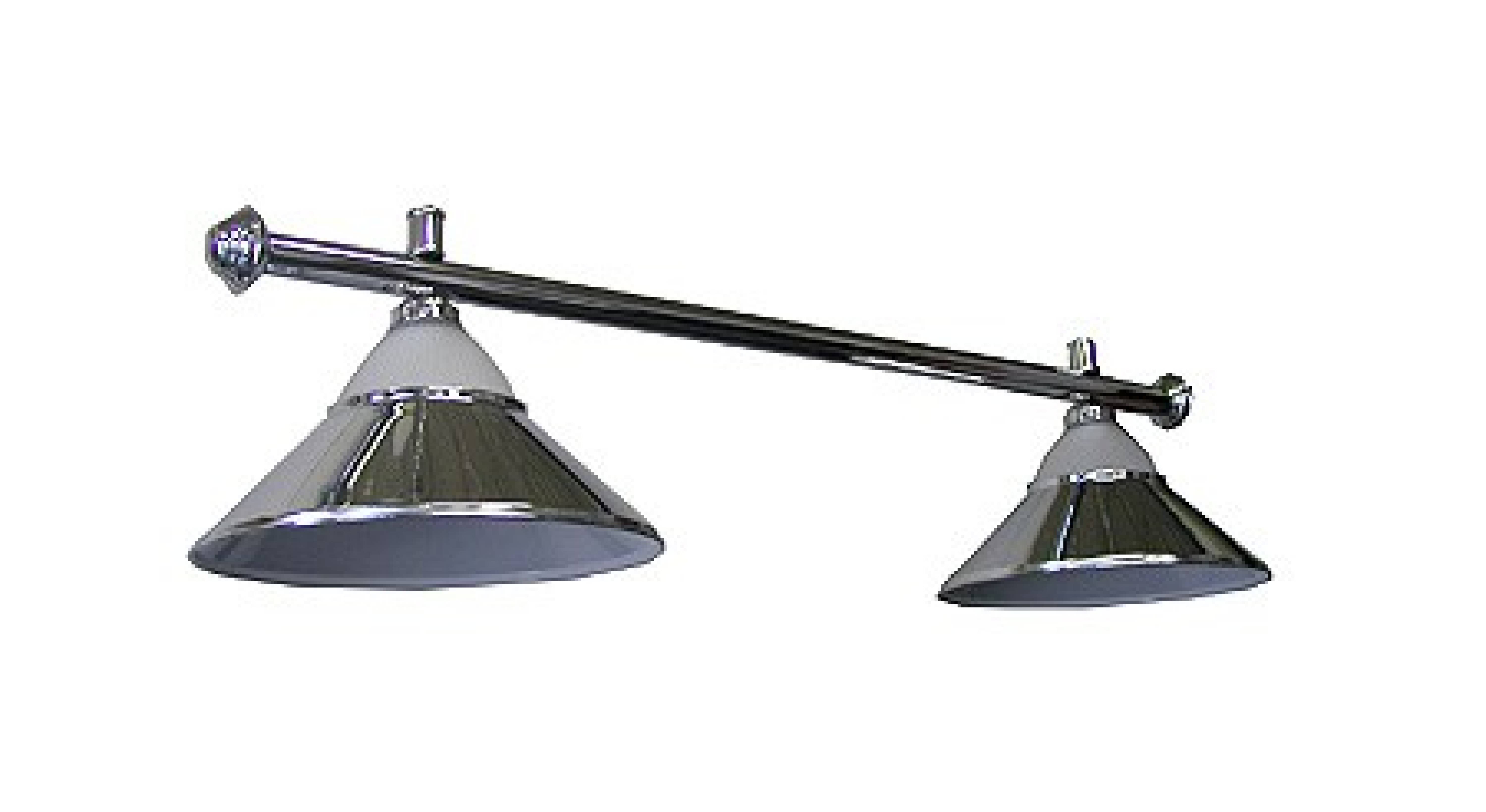 lampa 2 kov + sklo silver CLUB