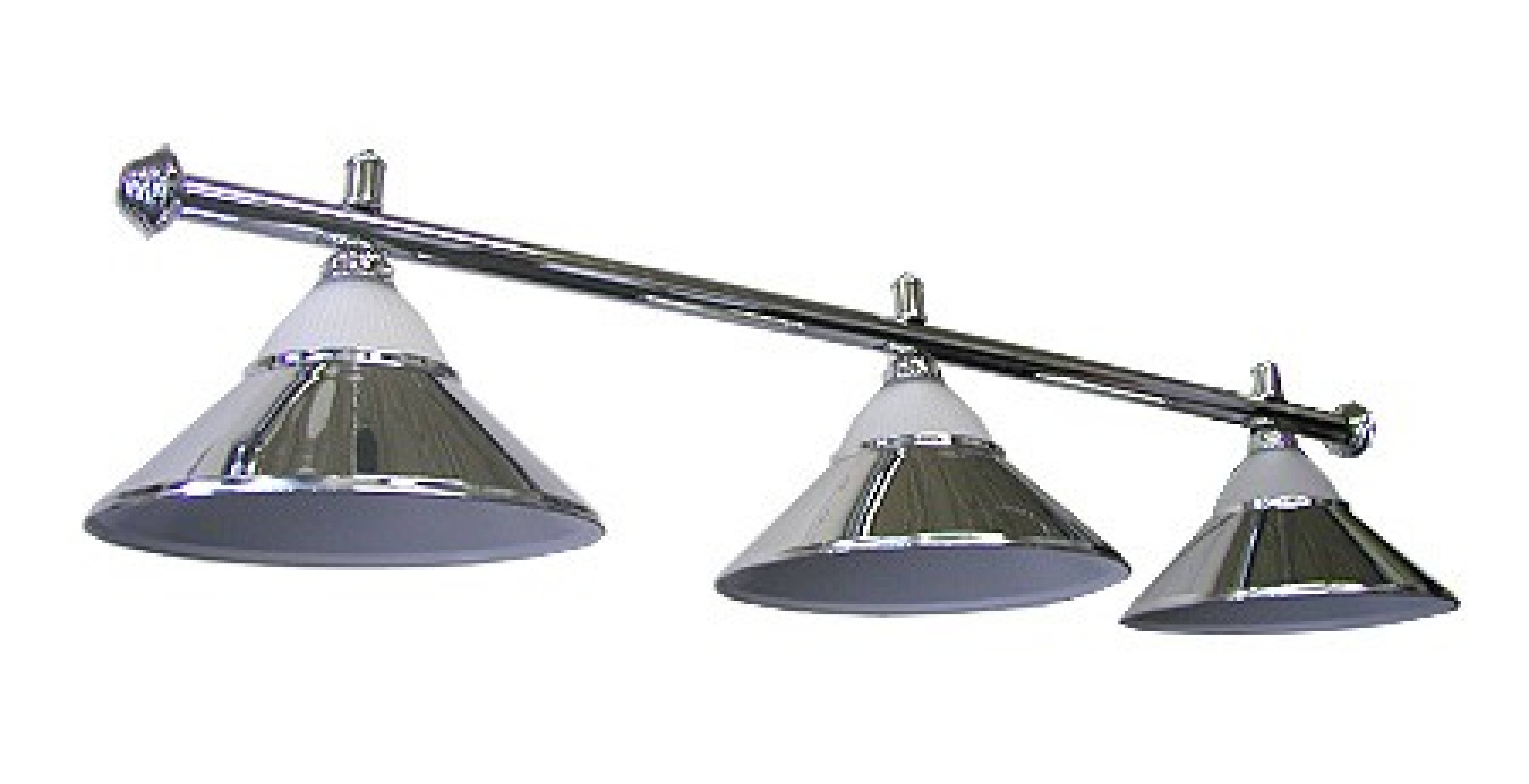 lampa 3 kov + sklo silver CLUB