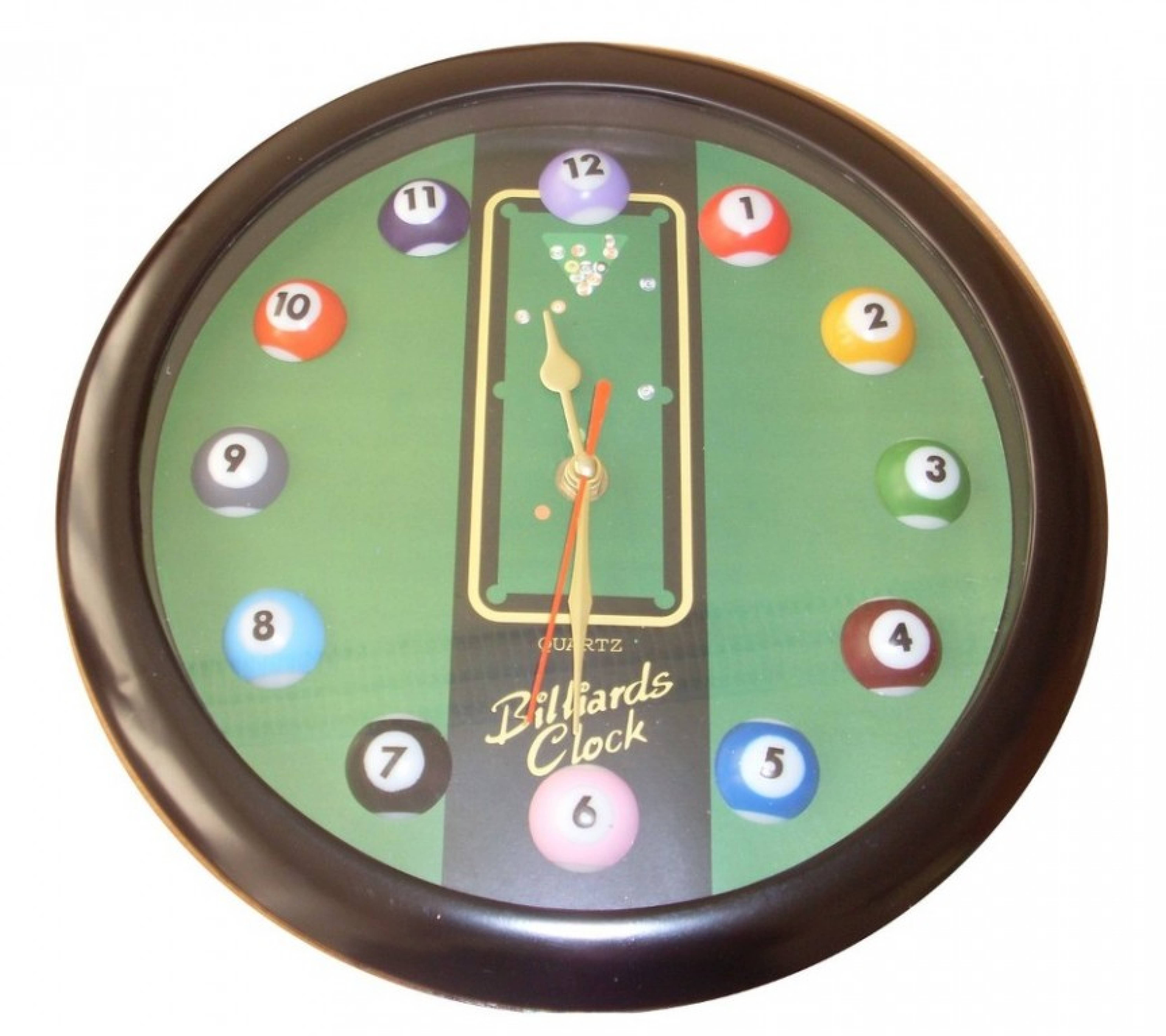 Hodiny s motivem billiard 28cm