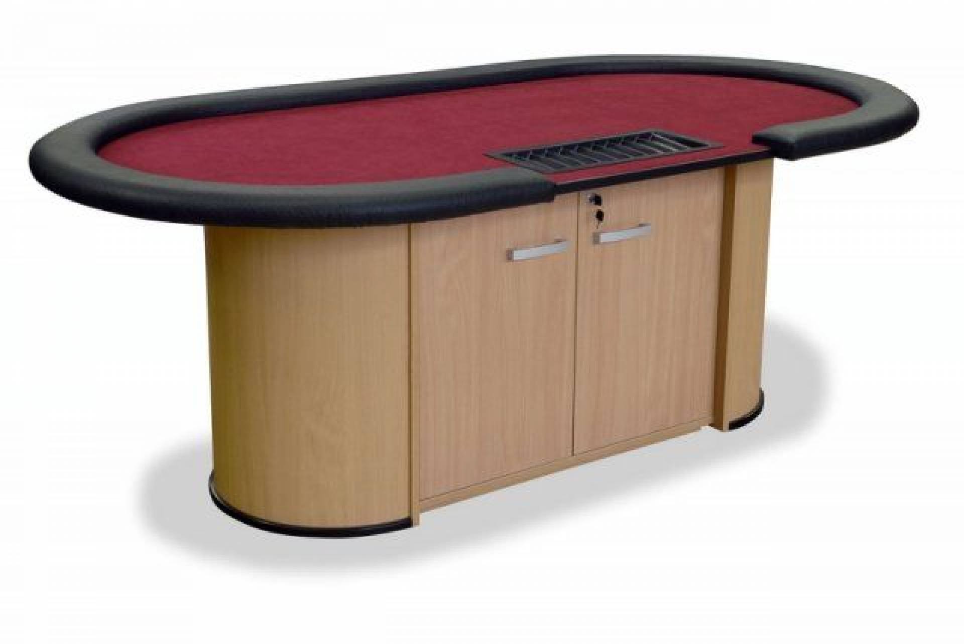 Pokerový stůl CLUB s dealerem a skříňkou