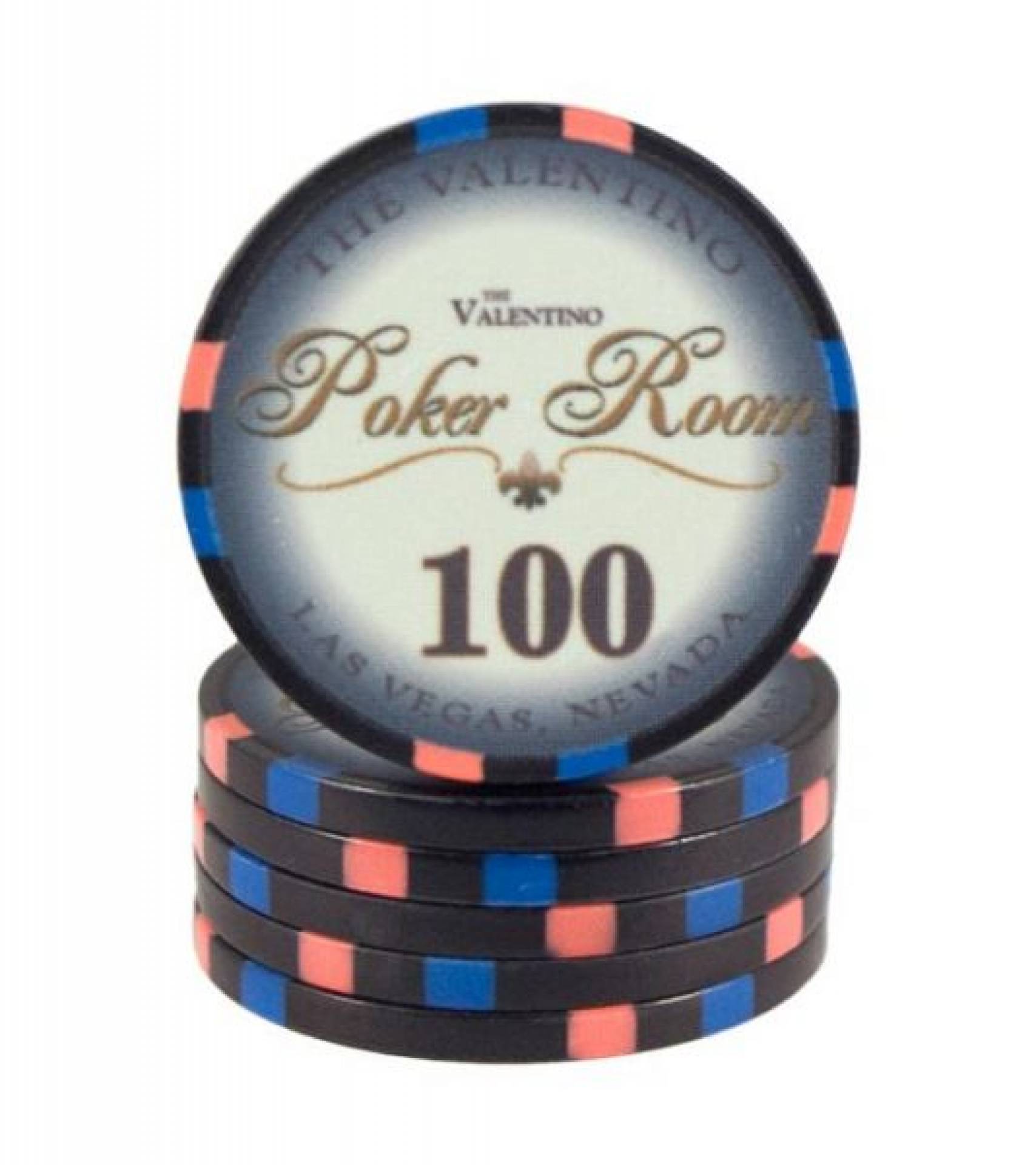 Poker chip Valentino - hodnota 100
