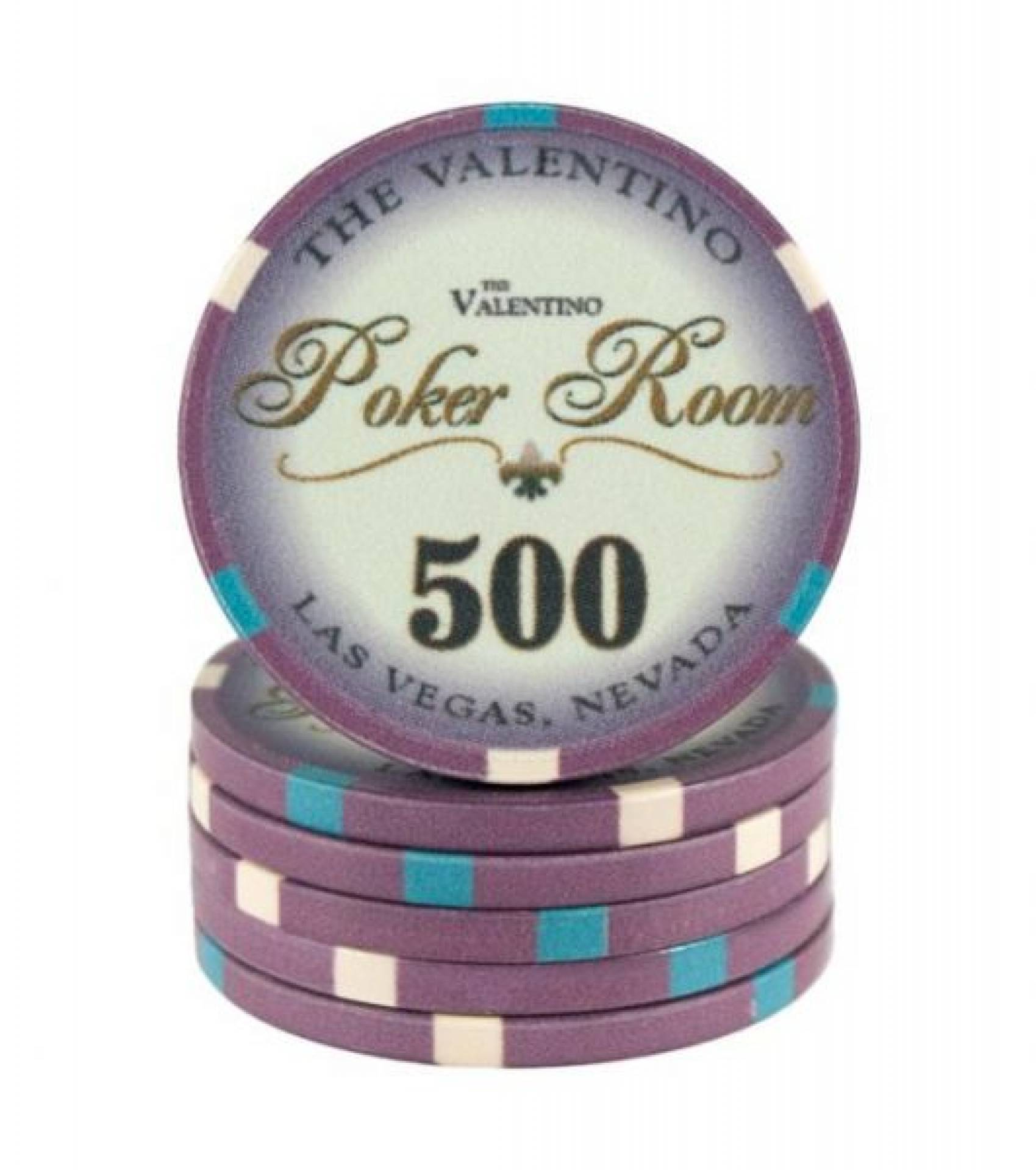 Poker chip Valentino - hodnota 500