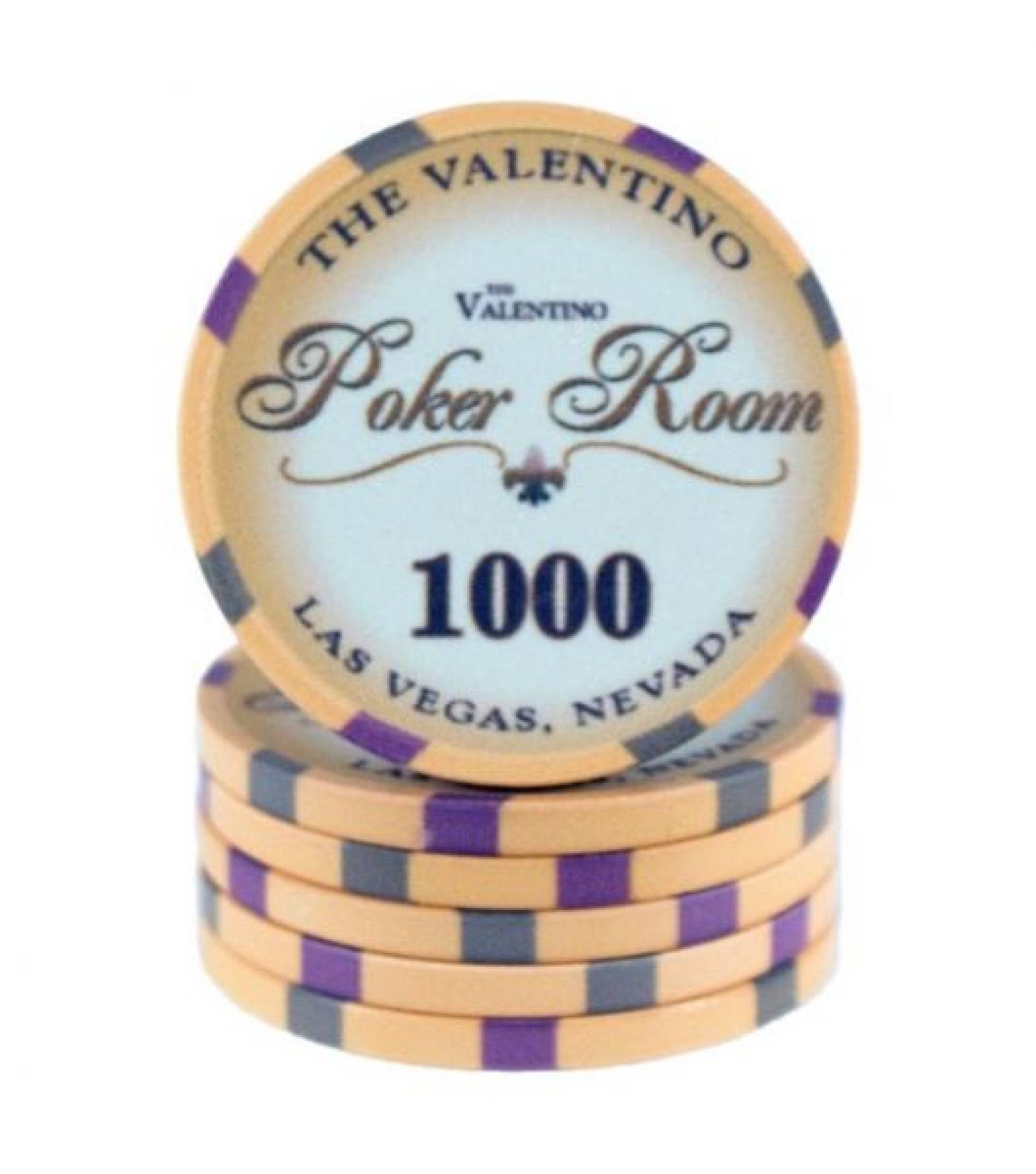 Poker chip Valentino - hodnota 1000