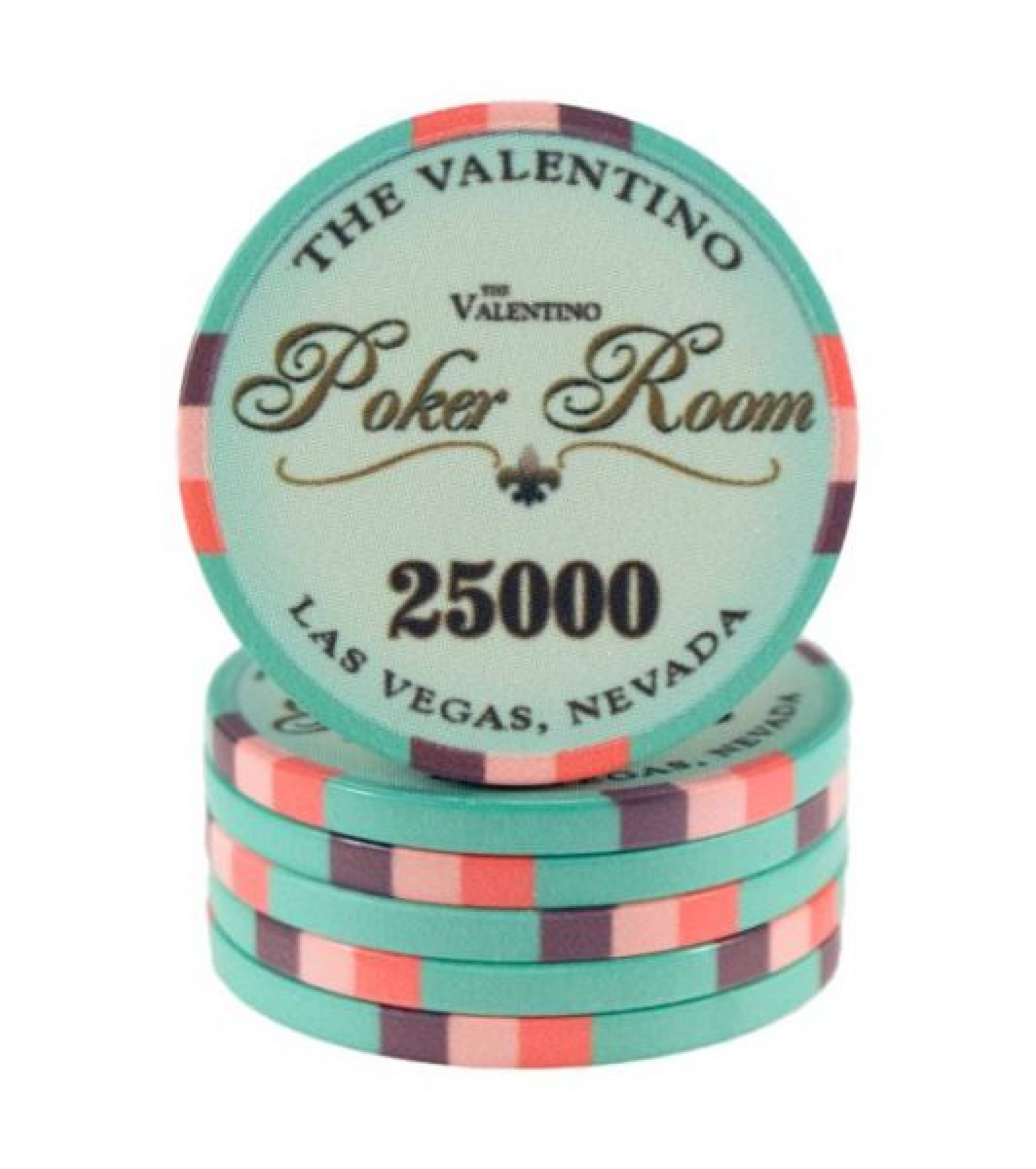 Poker chip Valentino - hodnota 25000