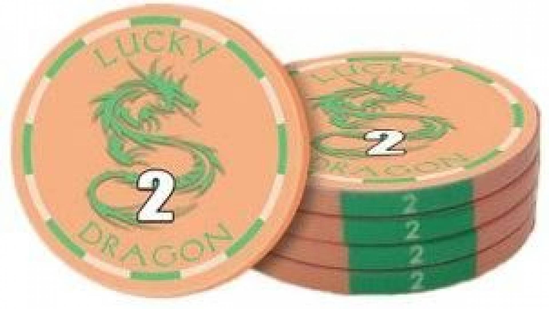 Poker chip Lucky Dragon - hodnota 2