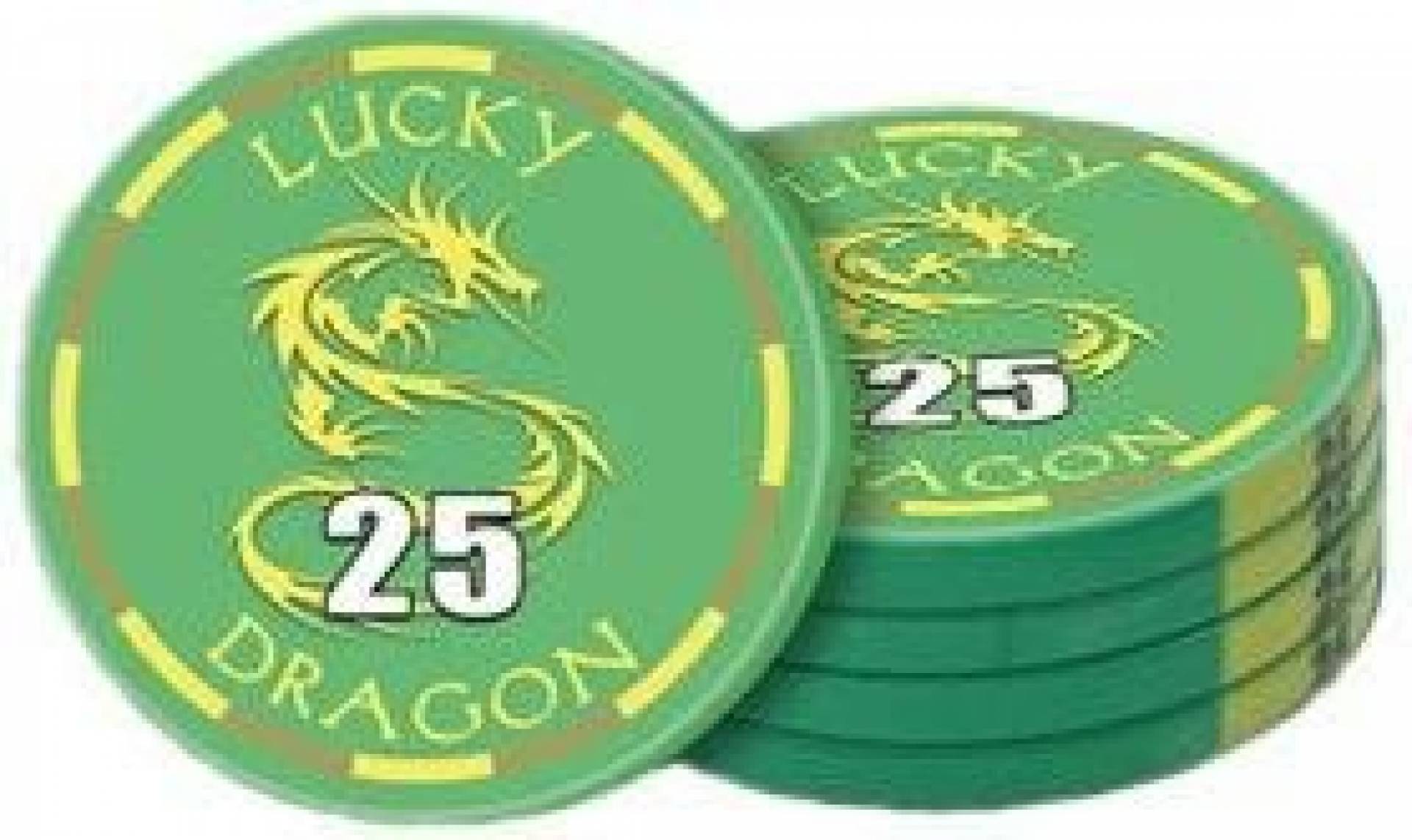 Poker chip Lucky Dragon - hodnota 25