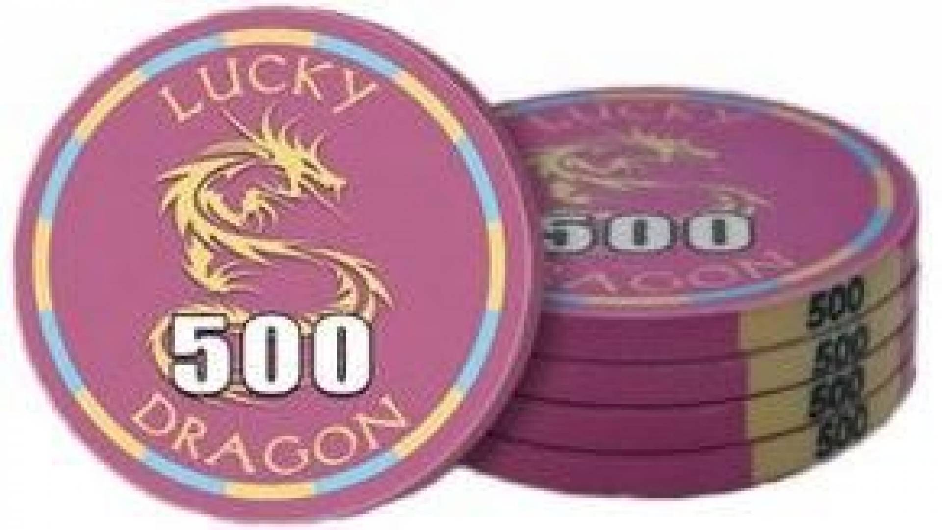 Poker chip Lucky Dragon - hodnota 500