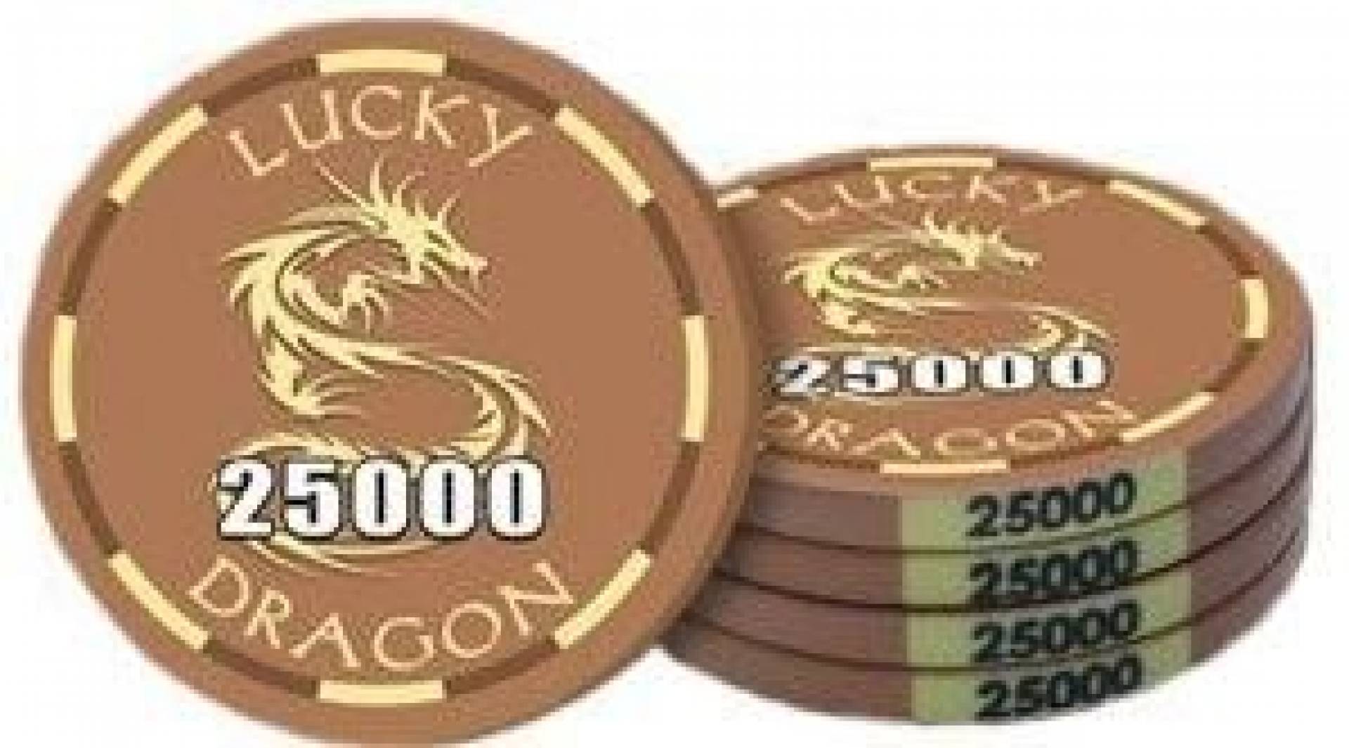 Poker chip Lucky Dragon - hodnota 25000