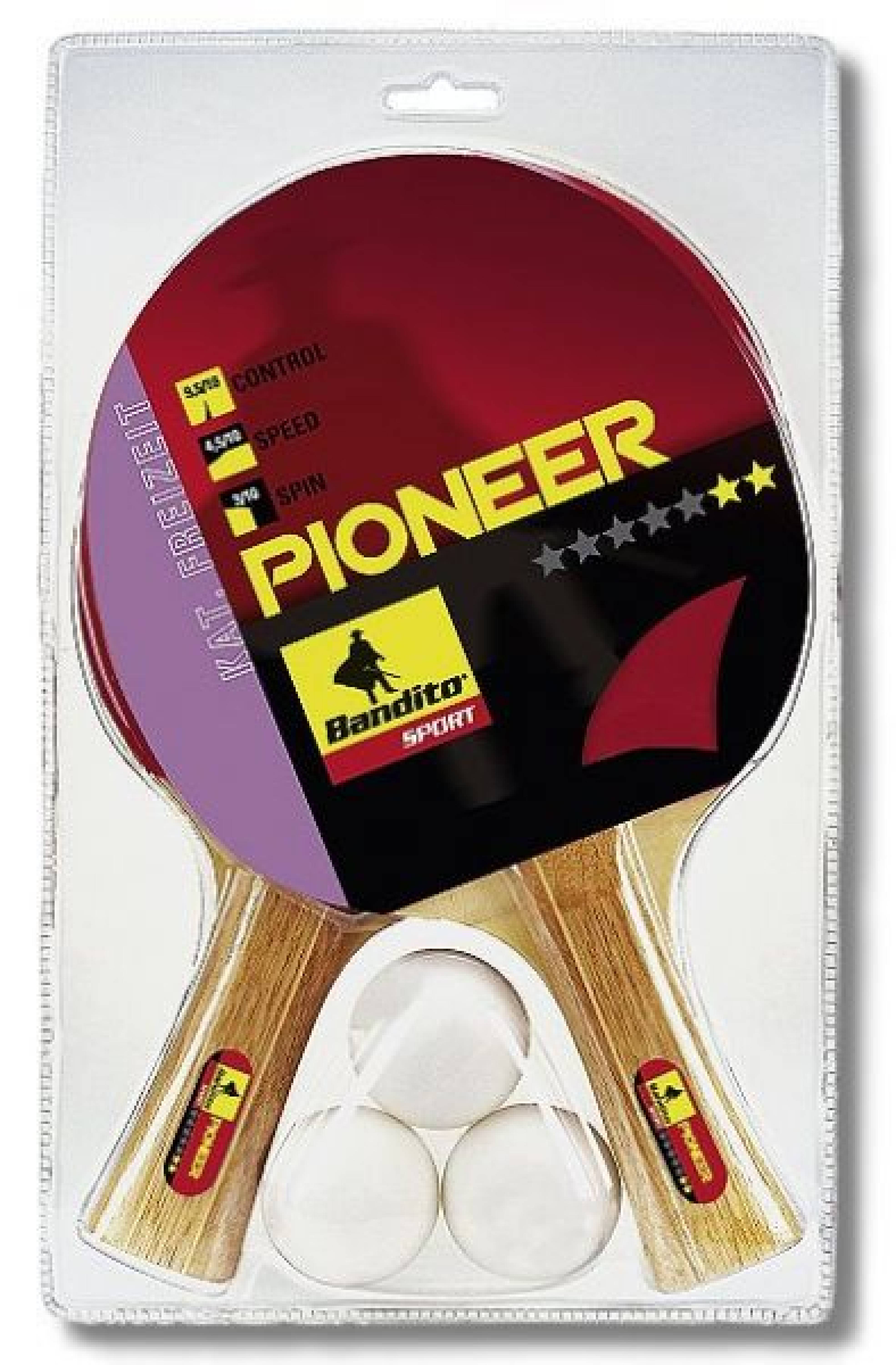 ping-pong PIONEER SET - 2 x pálka + míčky