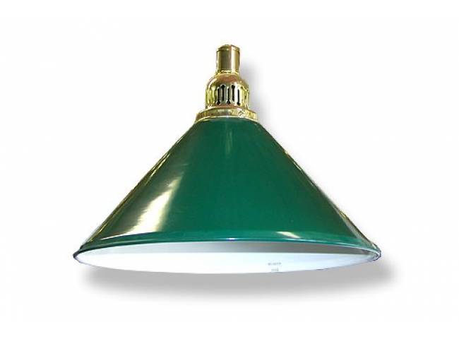 lampa 1 lampová zelené stínidlo/zlatá tyč