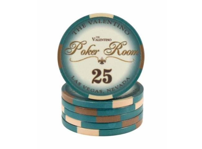 Poker chip Valentino - hodnota 25