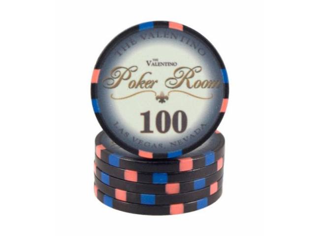 Poker chip Valentino - hodnota 100