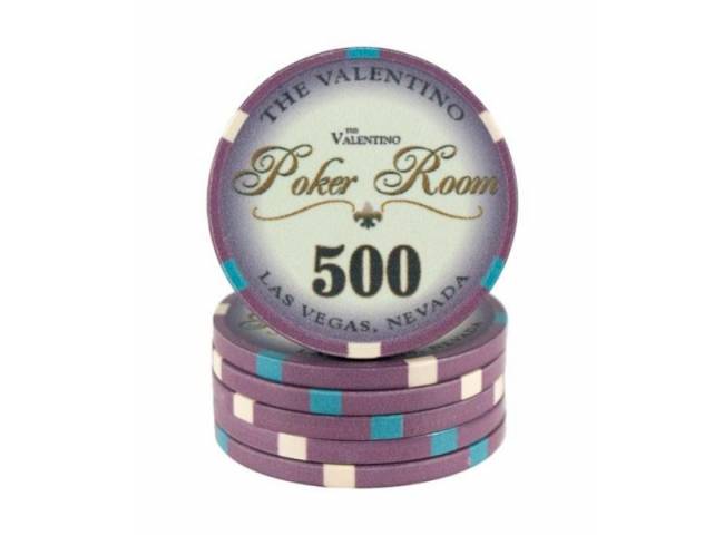 Poker chip Valentino - hodnota 500