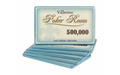 Poker plaketa Valentino - hodnota 500.000