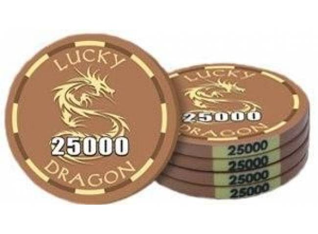 Poker chip Lucky Dragon - hodnota 25000