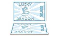 Poker plaketa Lucky Dragon - hodnota 25.000