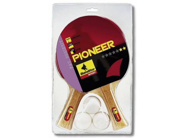 ping-pong PIONEER SET - 2 x pálka + míčky