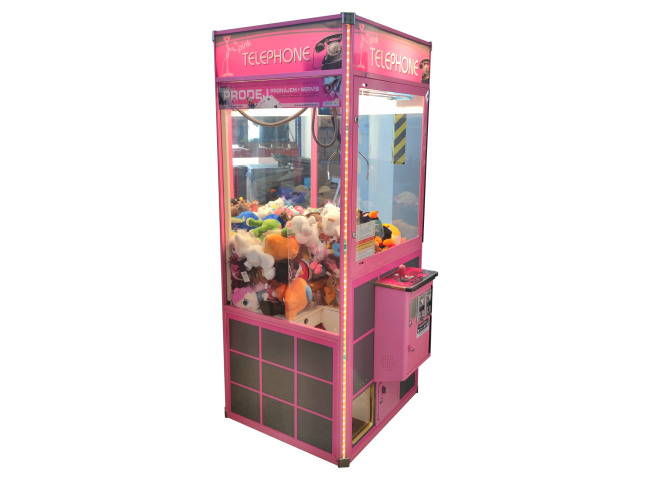 Claw Machine, Crane machine Pink Telephone
